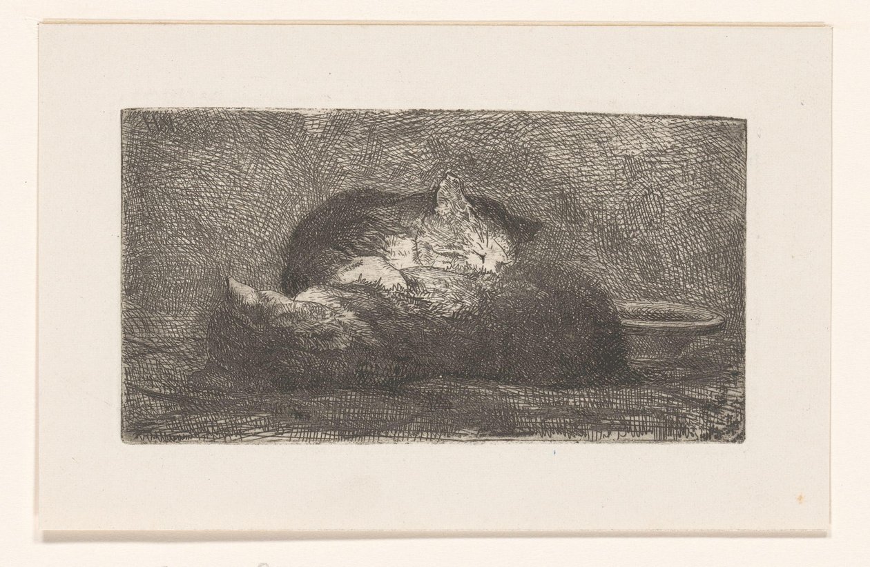Deux chats - Herman Johannes van der Weele
