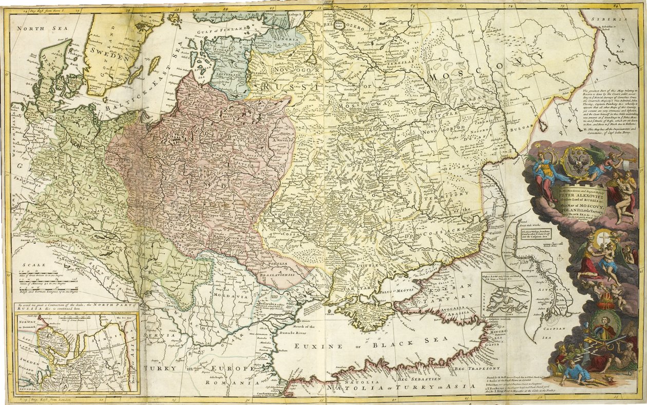 Carte de Moscovie - Herman Moll