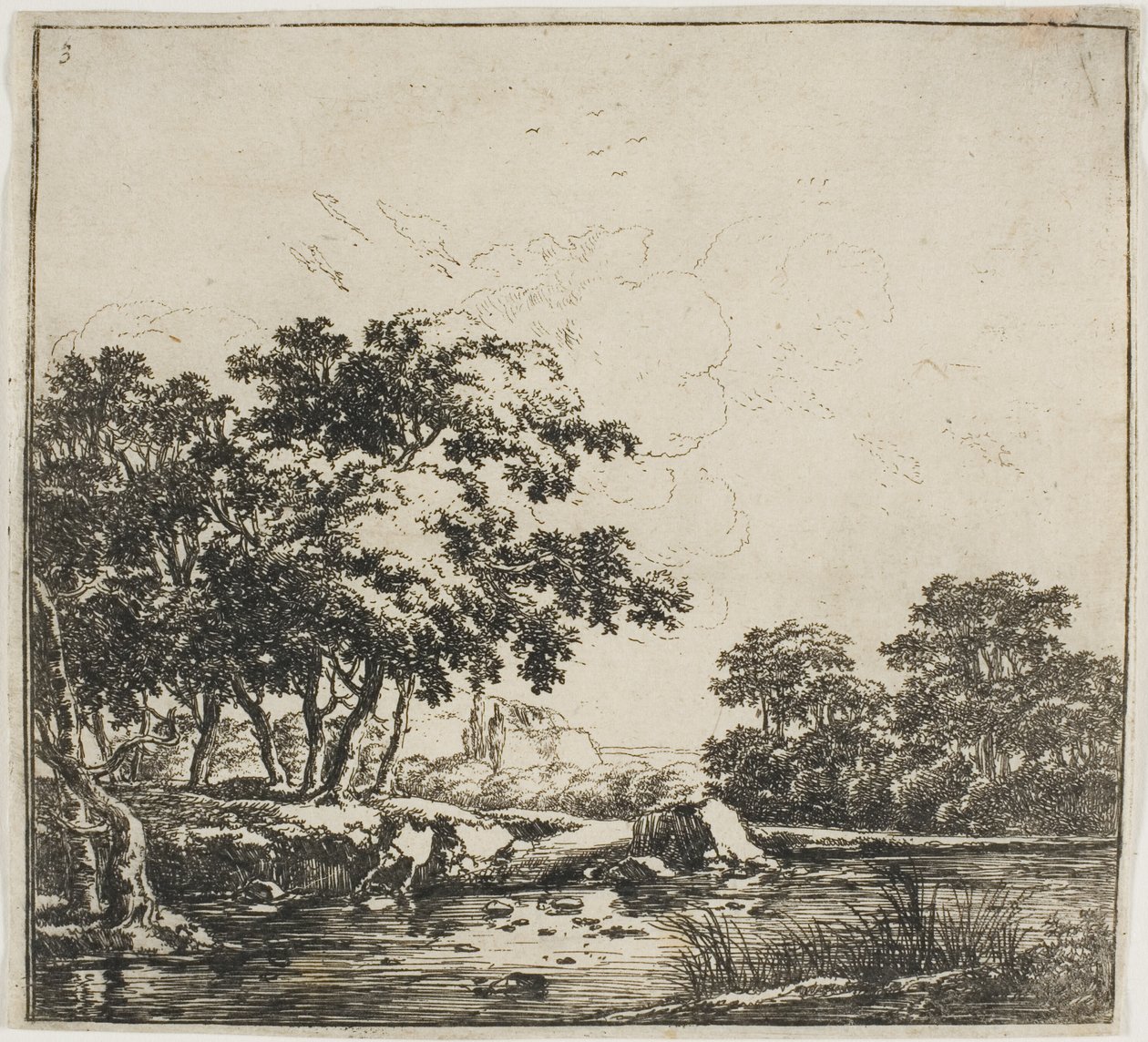La rivière dans la forêt, troisième planche de l