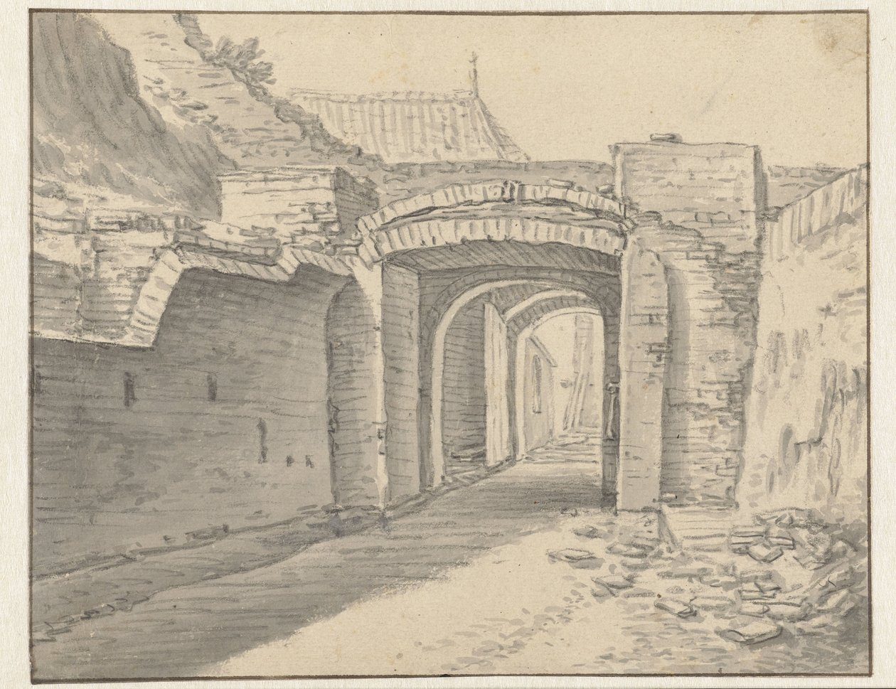 Passage sous le rempart de la ville d