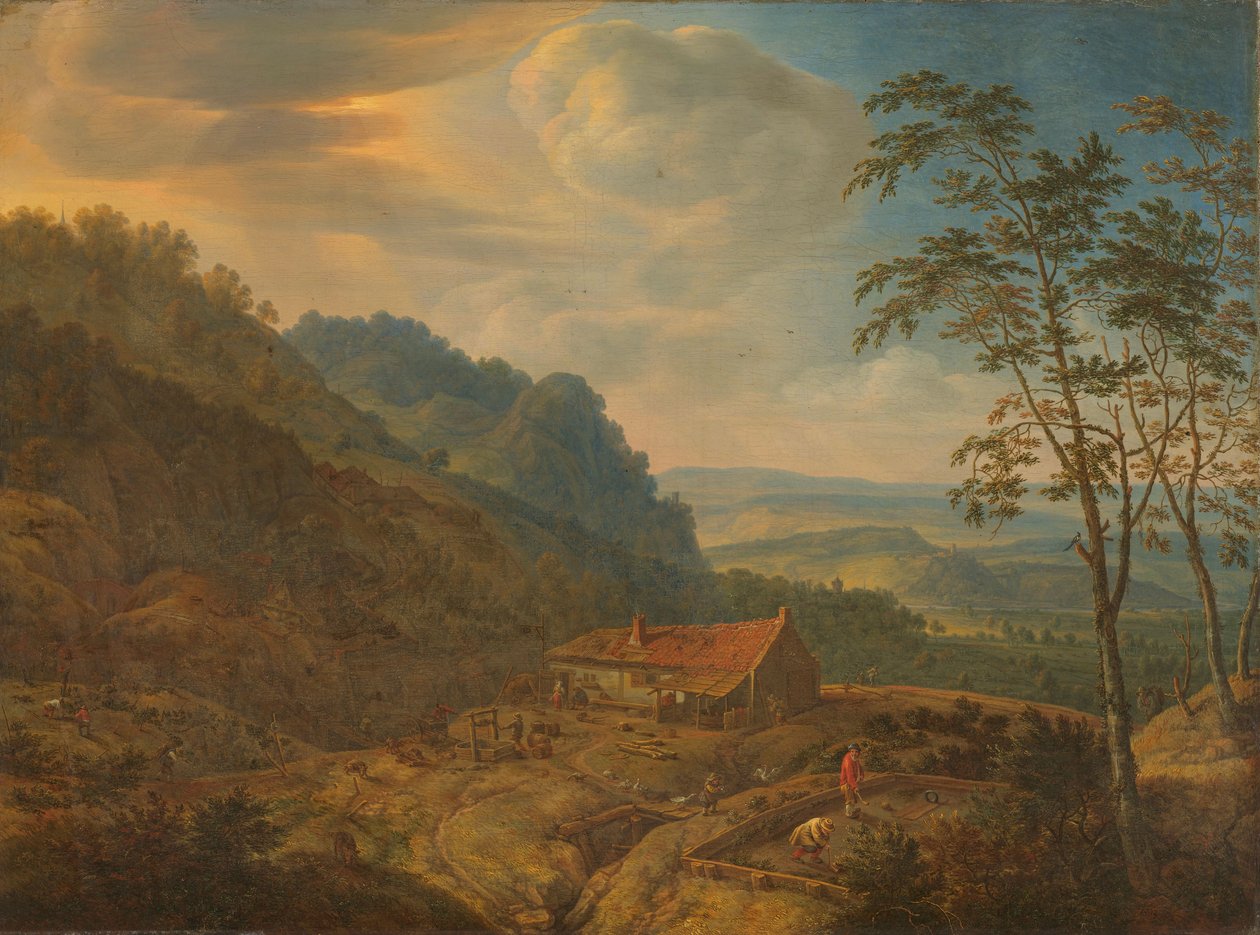 Paysage montagneux avec ferme - Herman the Younger Saftleven