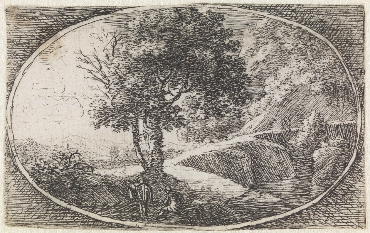 Paysage (n° 11 de la série : *variae campestrum fantasiae*) - Herman van Swanevelt