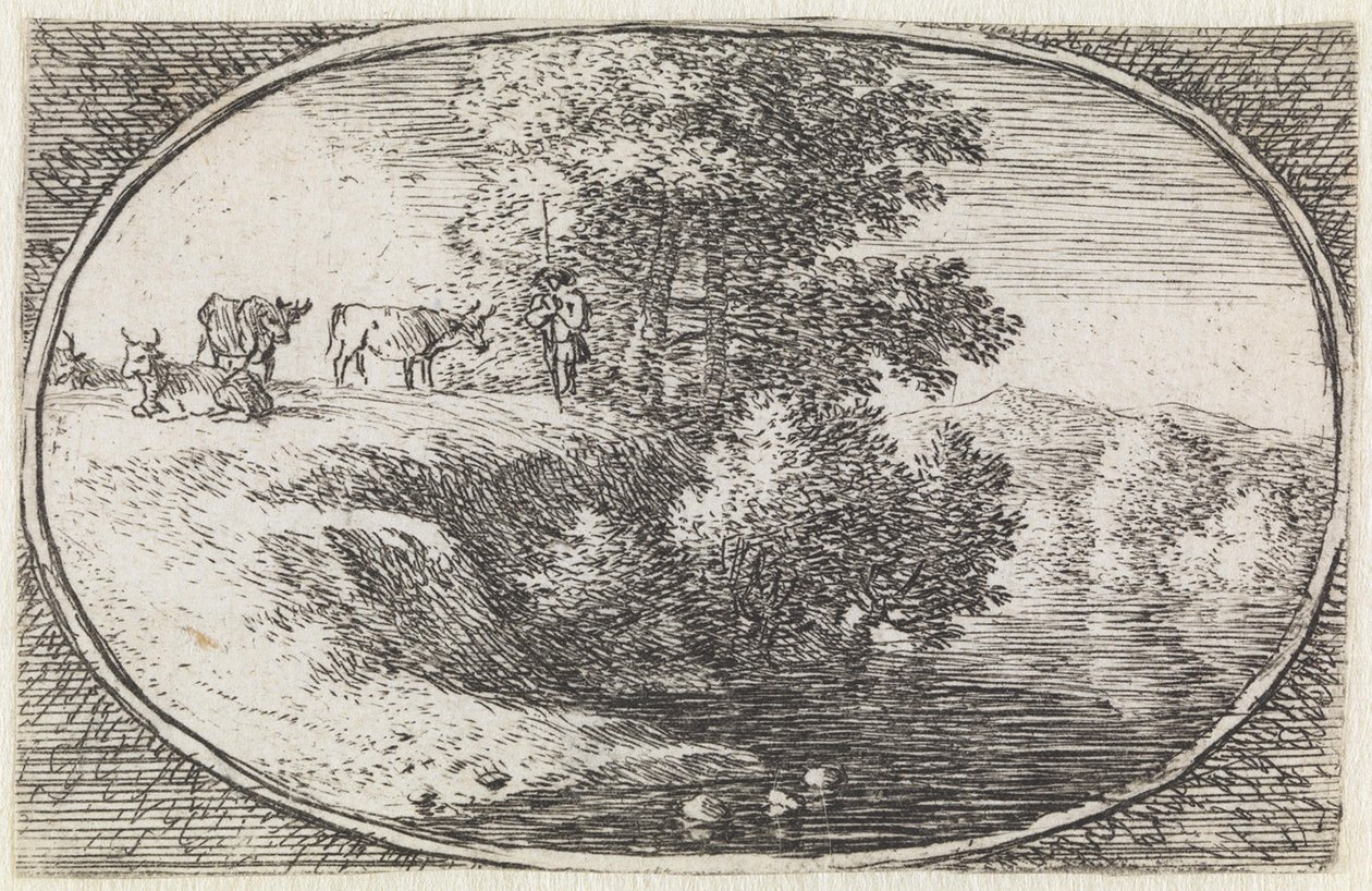 Paysage (n° 12 de la série : *variae campestrum fantasiae*) - Herman van Swanevelt