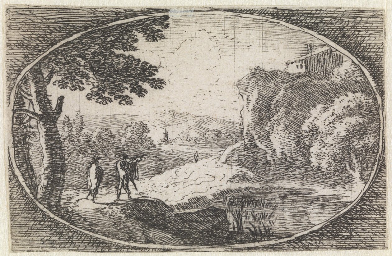 Paysage (n° 15 de la série : Varie campestrum fantasiae) - Herman van Swanevelt