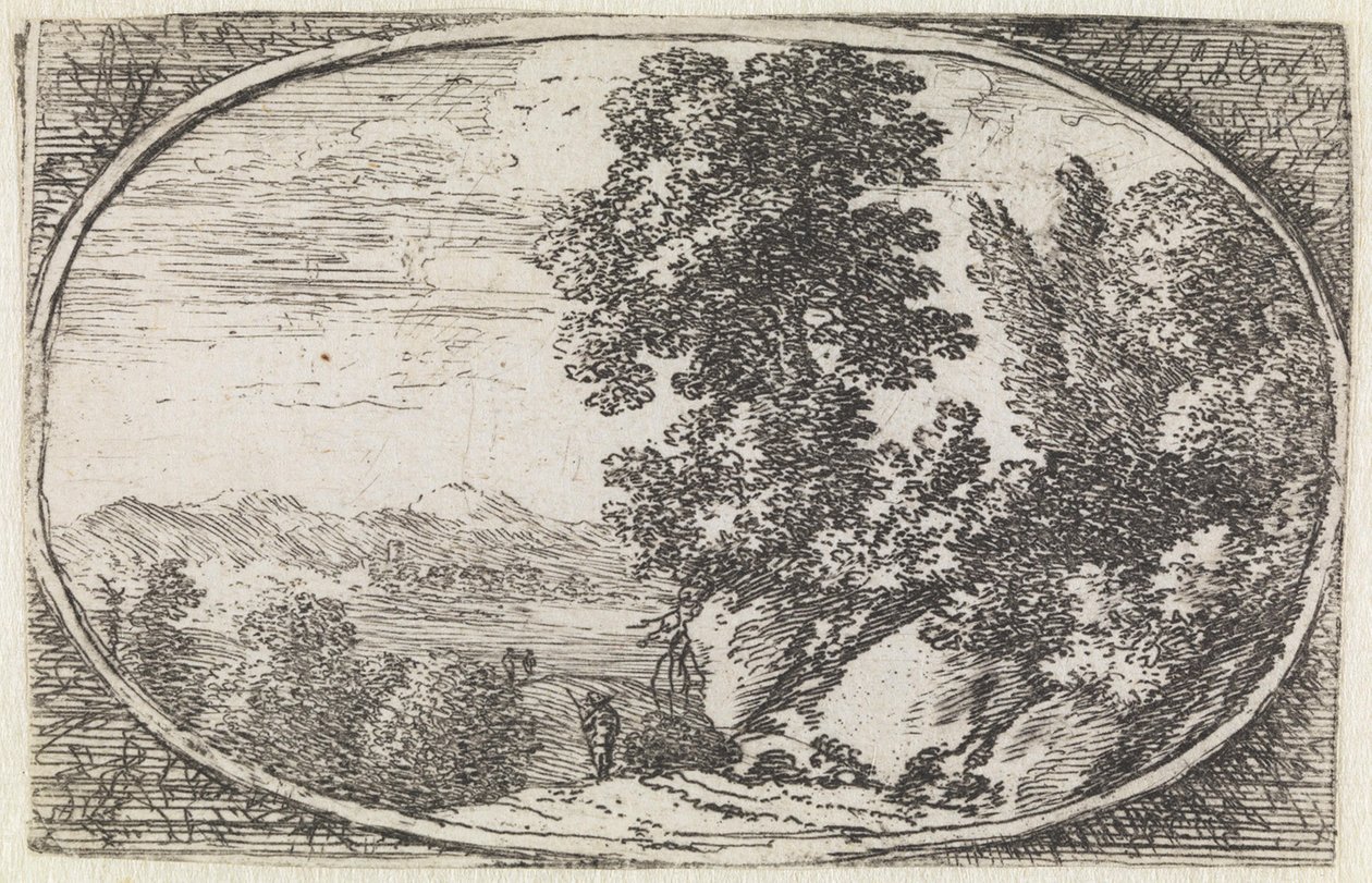 Paysage (n° 18 de la série : Varie campestrum fantasiae) - Herman van Swanevelt