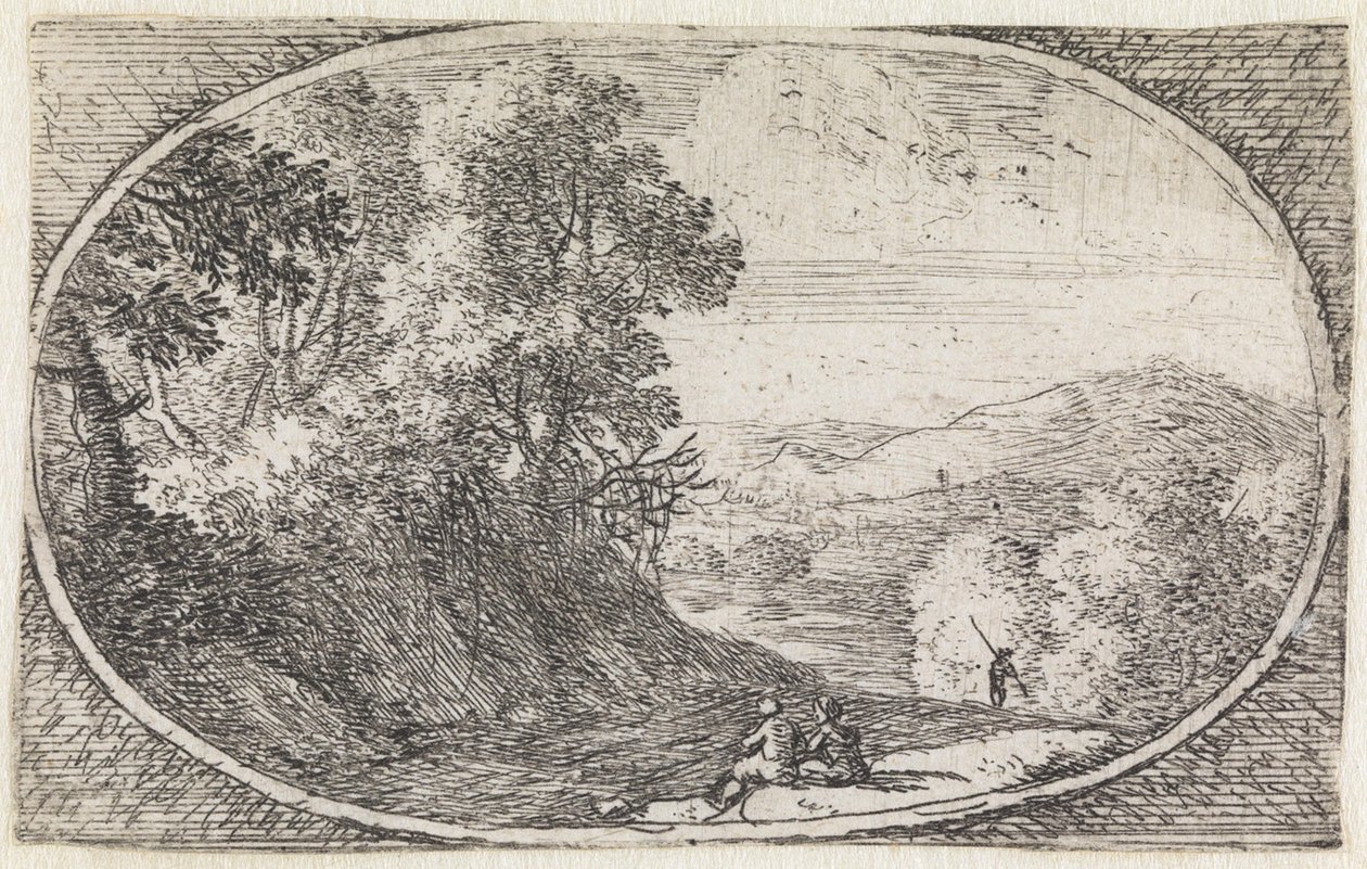 Paysage (n° 5 de la série : Variae campestrum fantasiae) - Herman van Swanevelt