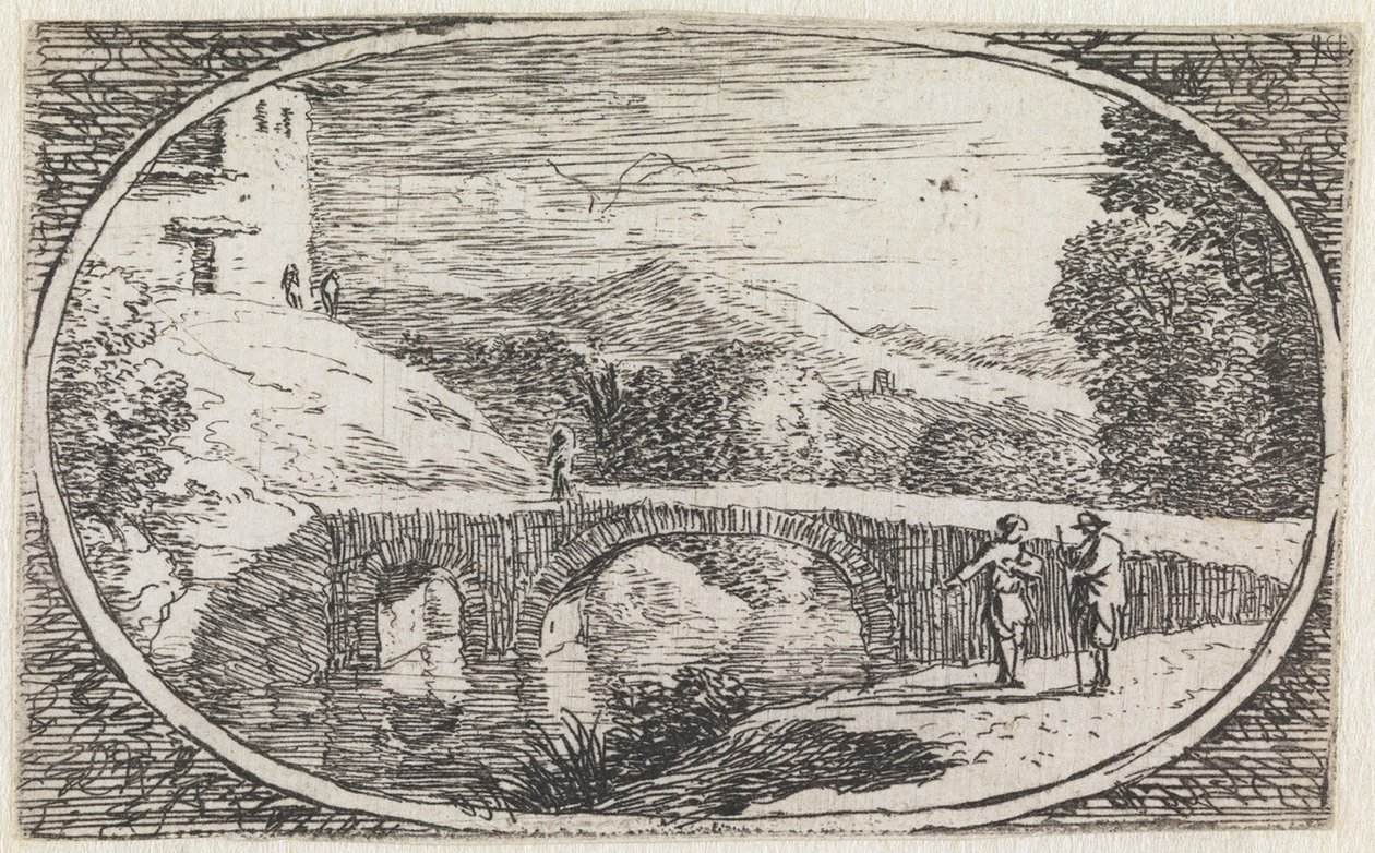 Paysage (n° 6 de la série : Variae campestrum fantasiae) - Herman van Swanevelt