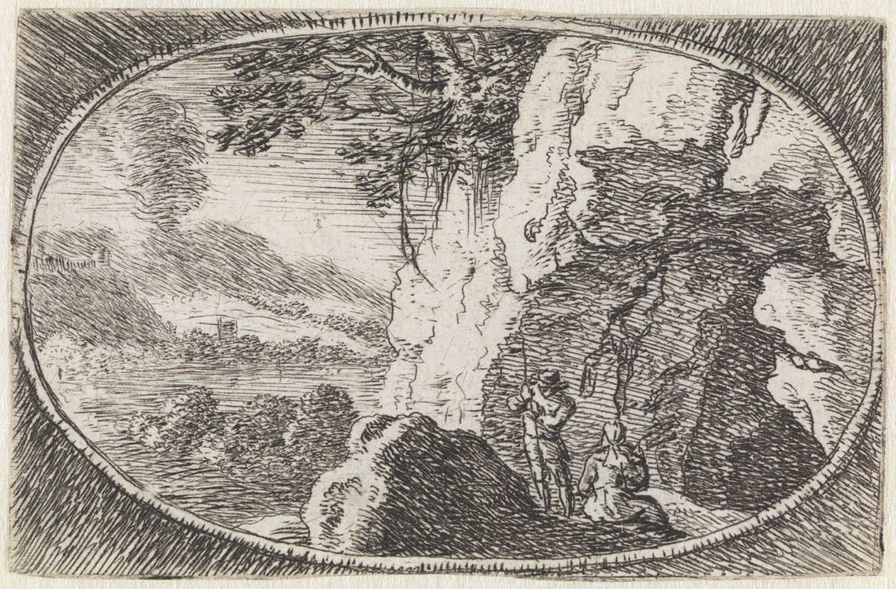 Paysage (n° 7 de la série : Variae Campestrum Fantasiae) - Herman van Swanevelt