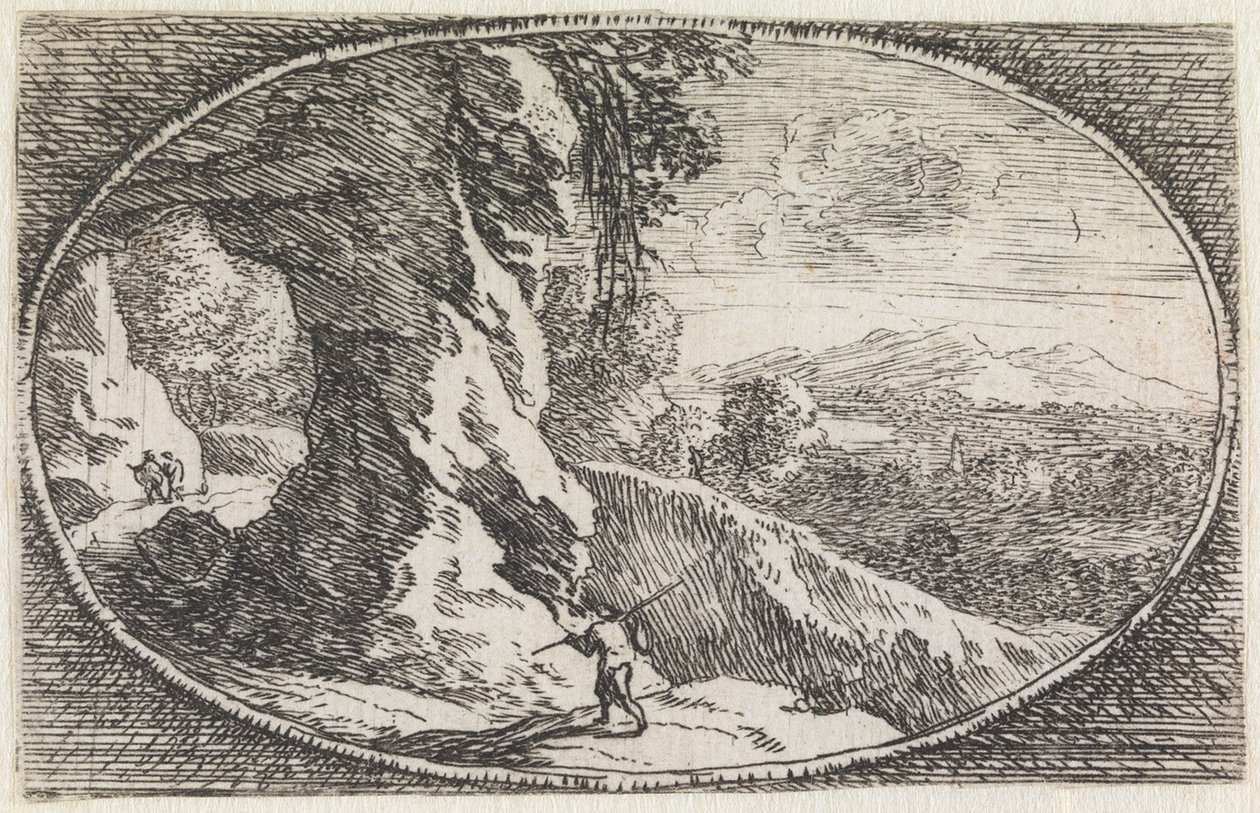 Paysage (n° 9 de la série : Variae campestrum fantasiae) - Herman van Swanevelt