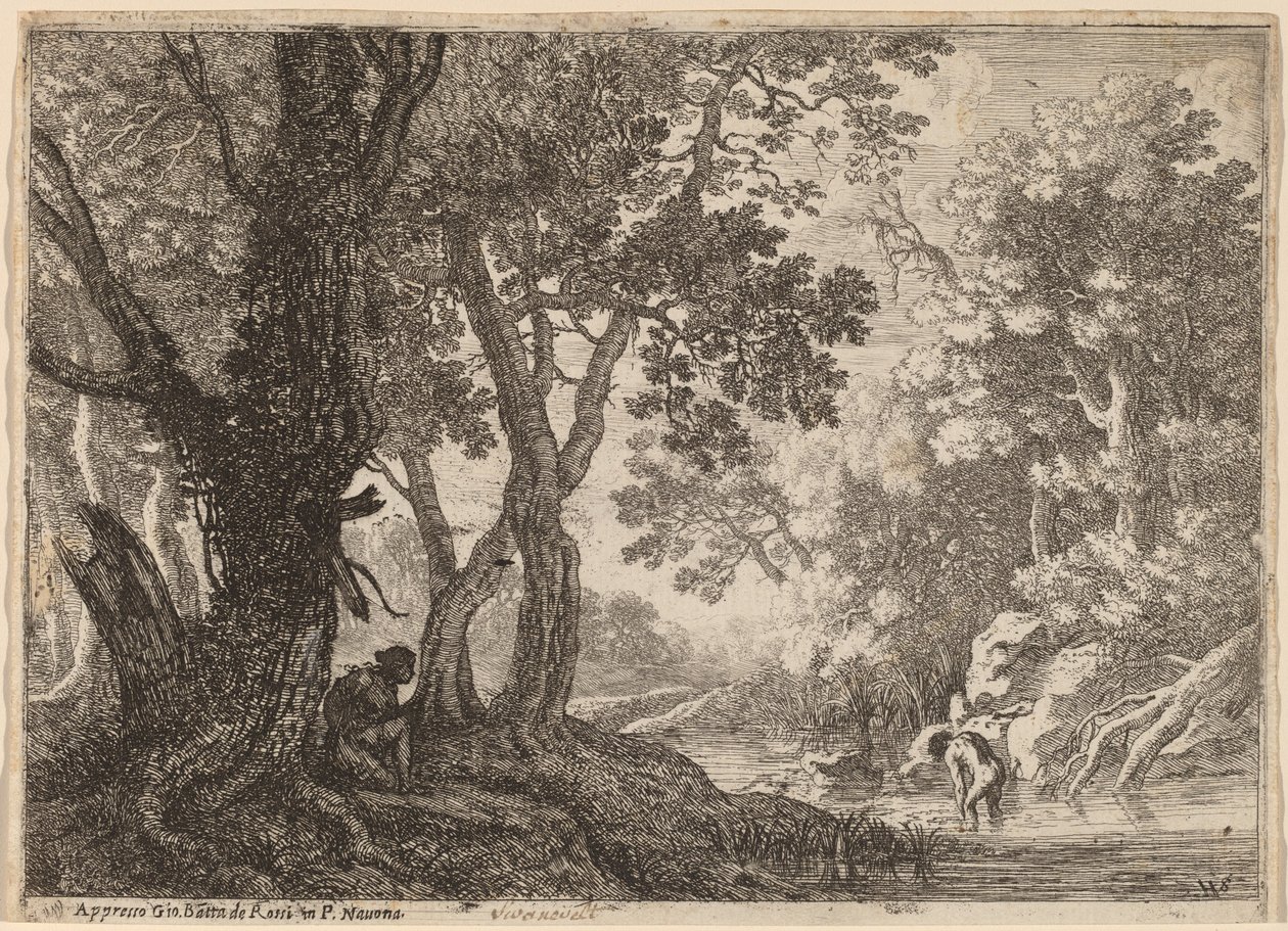 Salmacis et Hermaphrodite - Herman van Swanevelt