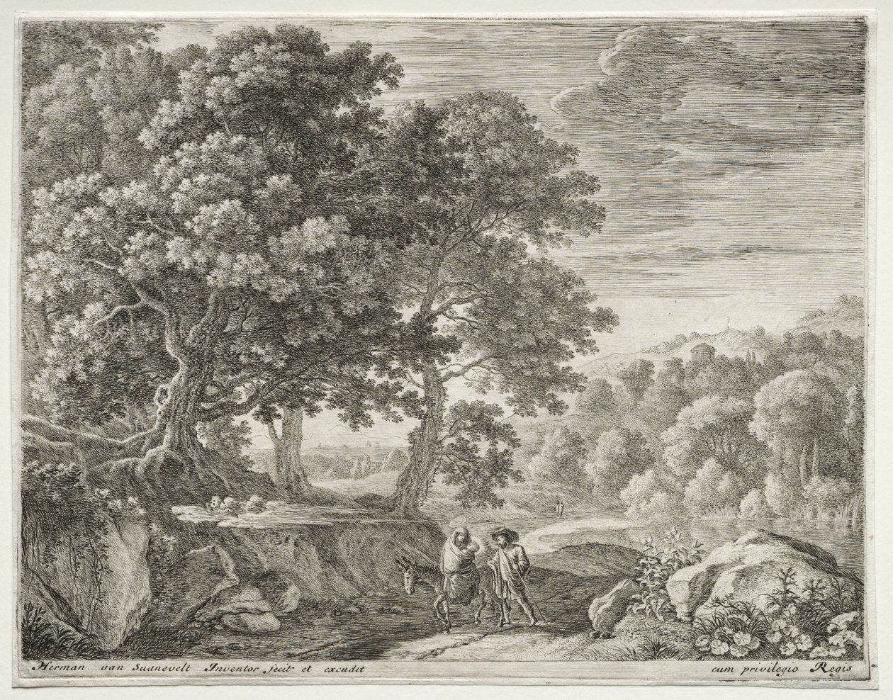 La fuite en Égypte - Herman van Swanevelt