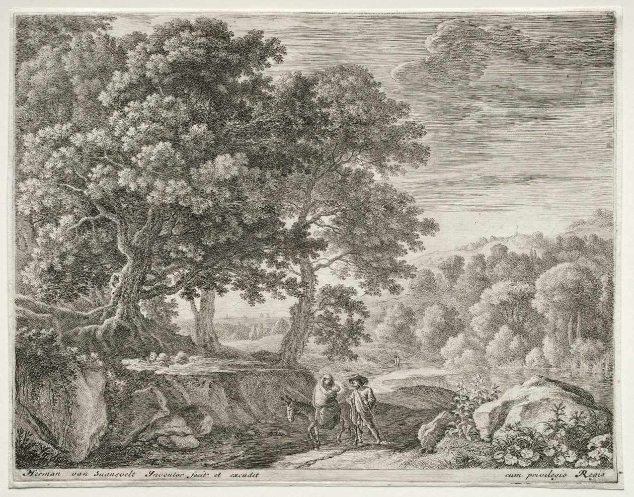 La Fuite en Égypte, c. 1652-1654 - Herman van Swanevelt