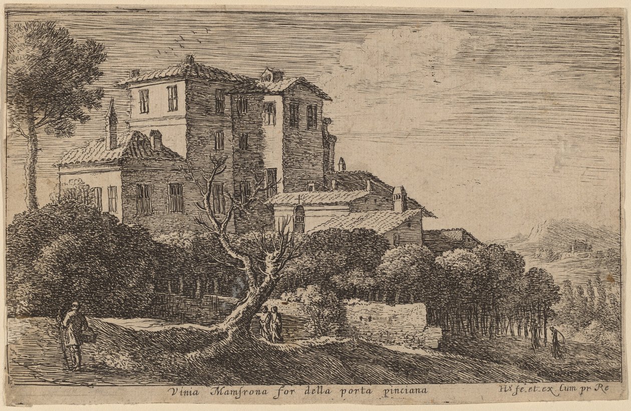 Vue du vignoble de la Villa Mamsrona - Herman van Swanevelt