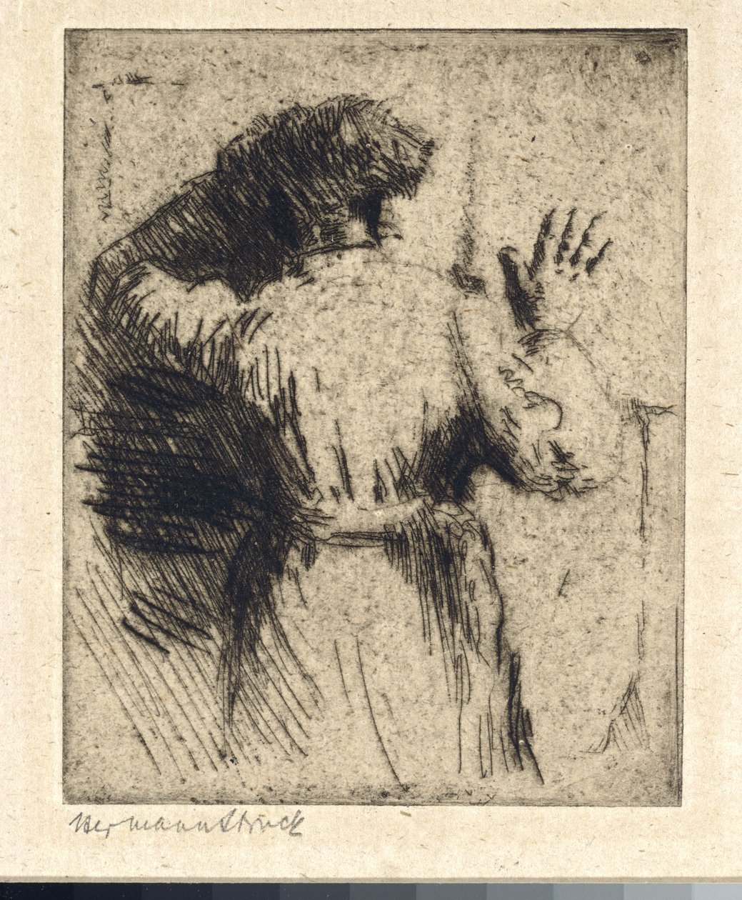 Au mur des Lamentations à Jérusalem - Hermann Struck