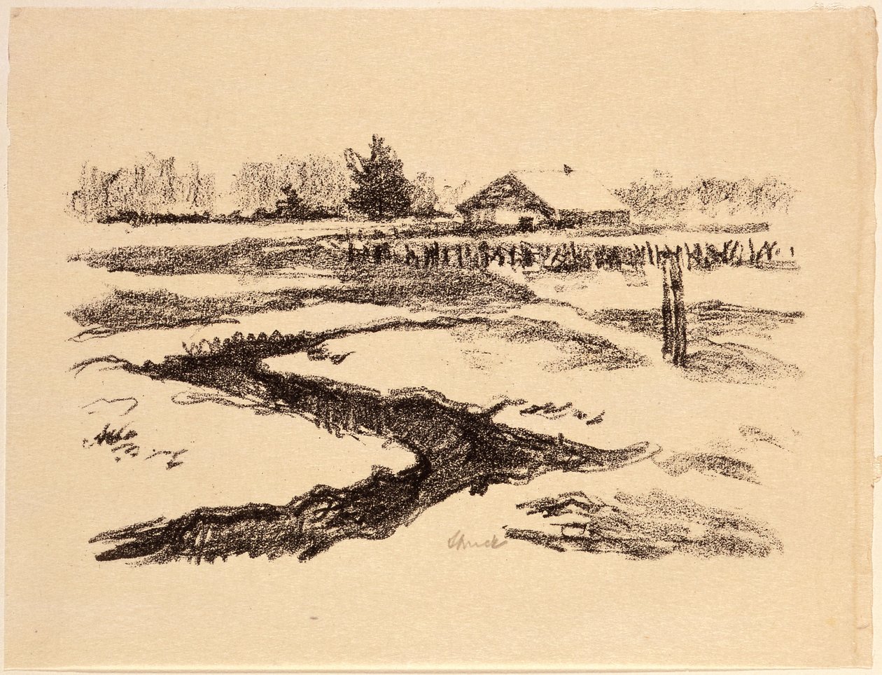 Fossés enneigés - Hermann Struck
