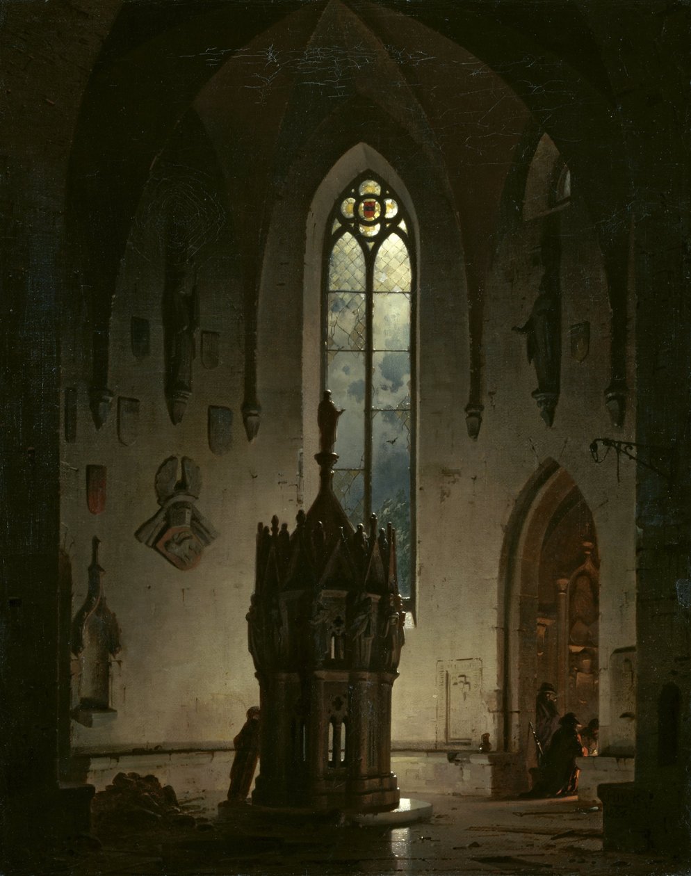 Chapelle en ruine - Hermann Dyck