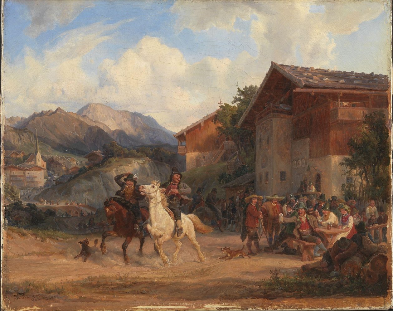 Paysans à cheval - Hermann Kauffmann the Elder