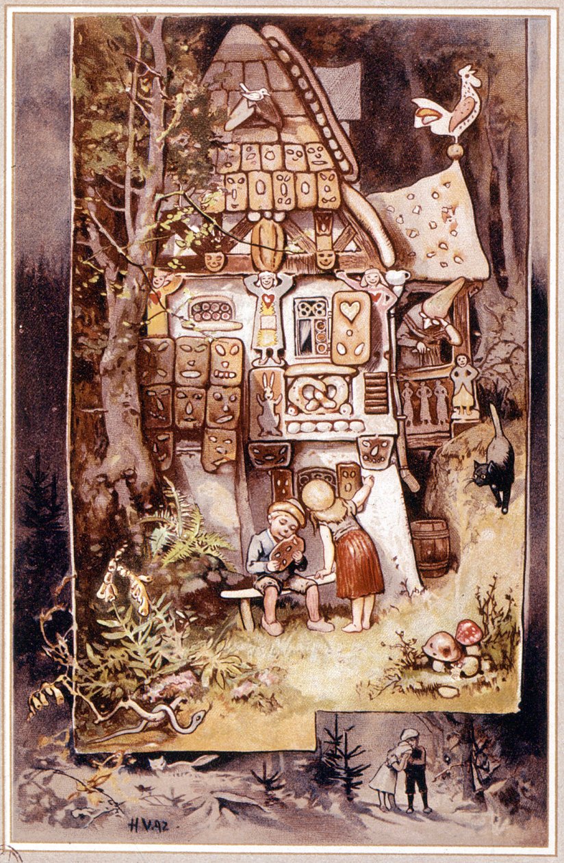 Hansel et Gretel, conte de Grimm - illustration de Hermann Vogel - Hermann Vogel