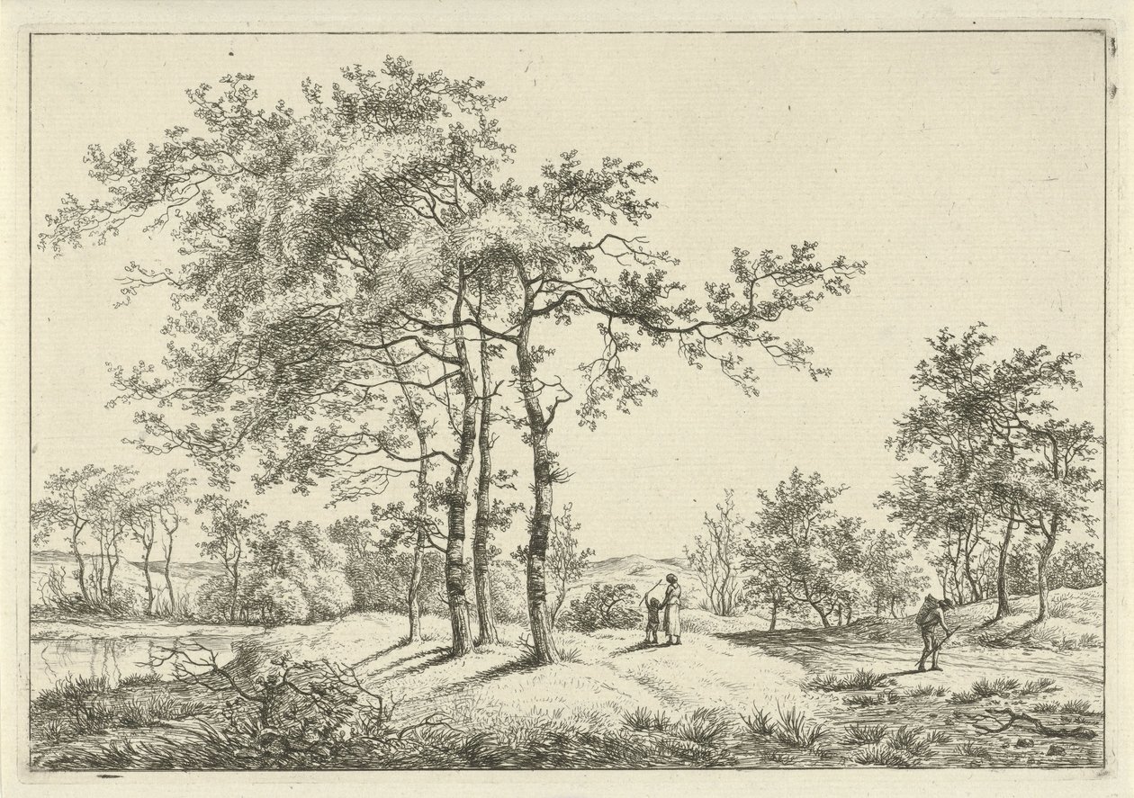 Paysage avec mère et enfant - Hermanus Fock