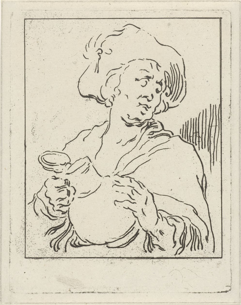 Homme avec cruche - Hermanus Fock