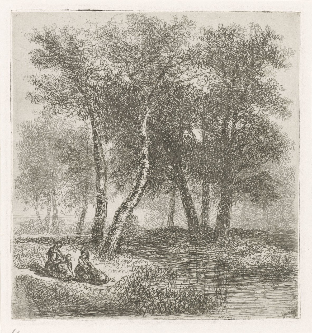 Mère et enfant au bord de l