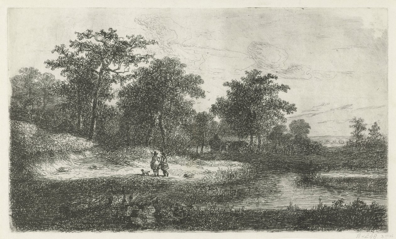 Deux chasseurs près d