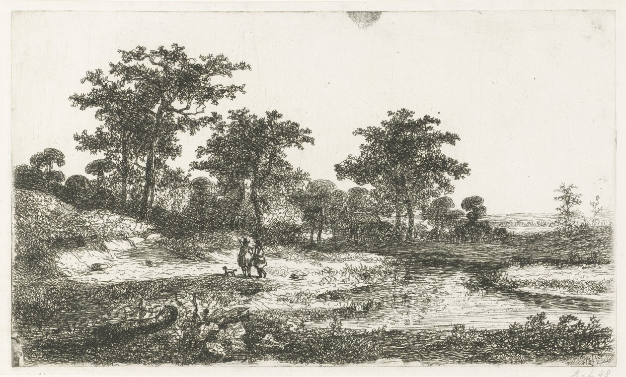 Deux chasseurs près d
