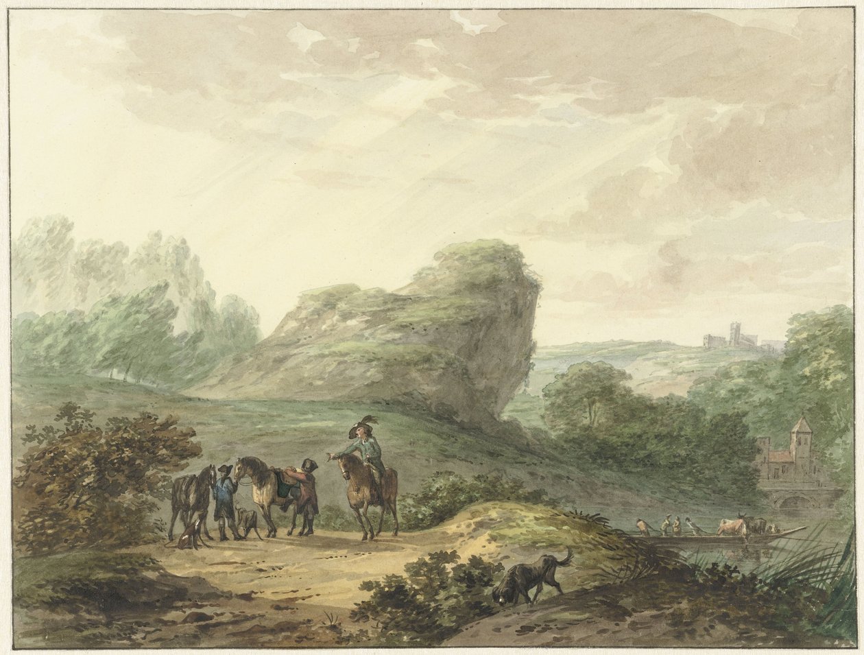 Paysage avec cavaliers - Hermanus Numan