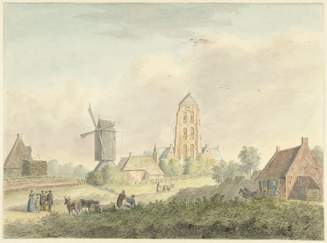 Église du village de Westkapelle en Zélande - Hermanus Petrus Schouten