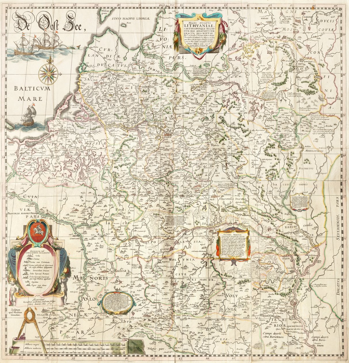 Grand-duché de Lituanie et autres régions adjacentes - Hessel Gerritsz, Willem Janszoon