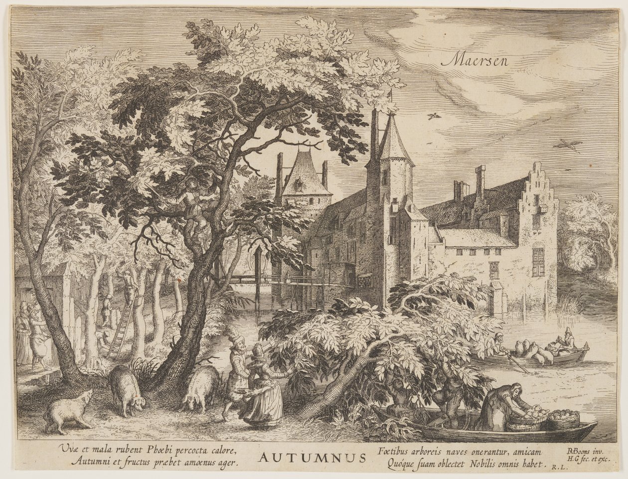 Maersen - Automne, extrait de Les Saisons, vue des châteaux dans les environs d