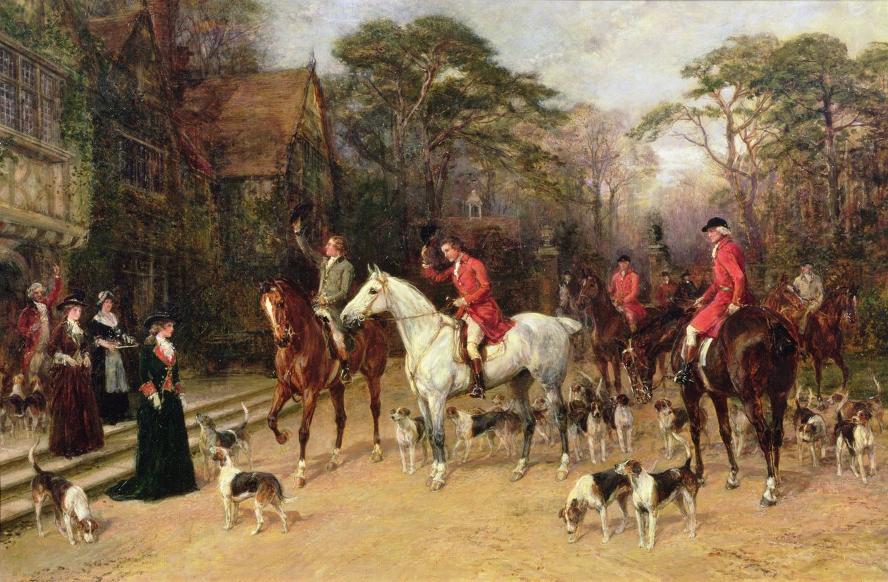 Le rendez-vous à la maison du manoir, 1908 - Heywood Hardy