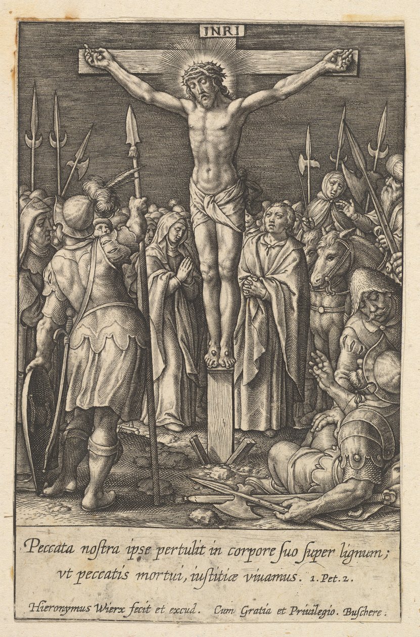 Christ crucifié, avant 1619 - Hieronymous Wierix