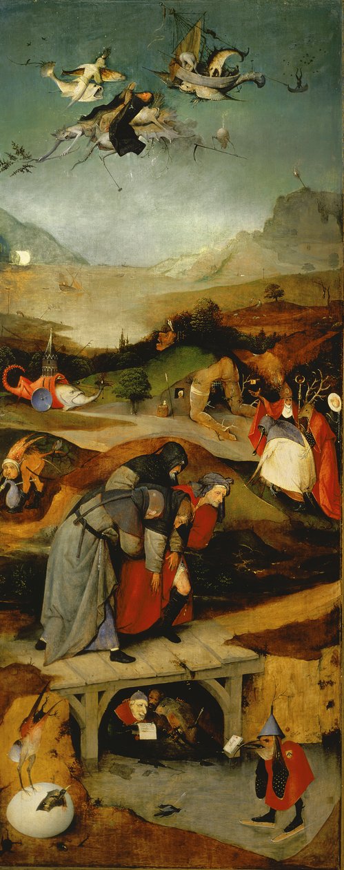 La Tentation de Saint Antoine (panneau de gauche) - Hieronymus Bosch