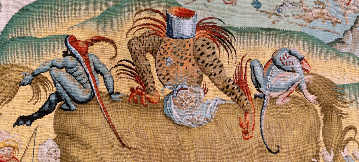 Tribulations de la vie humaine (troisième tapisserie de la série) - Hieronymus (after) Bosch