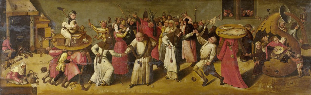 Bataille entre Carnaval et Carême, c.1600-20 - Hieronymus Bosch