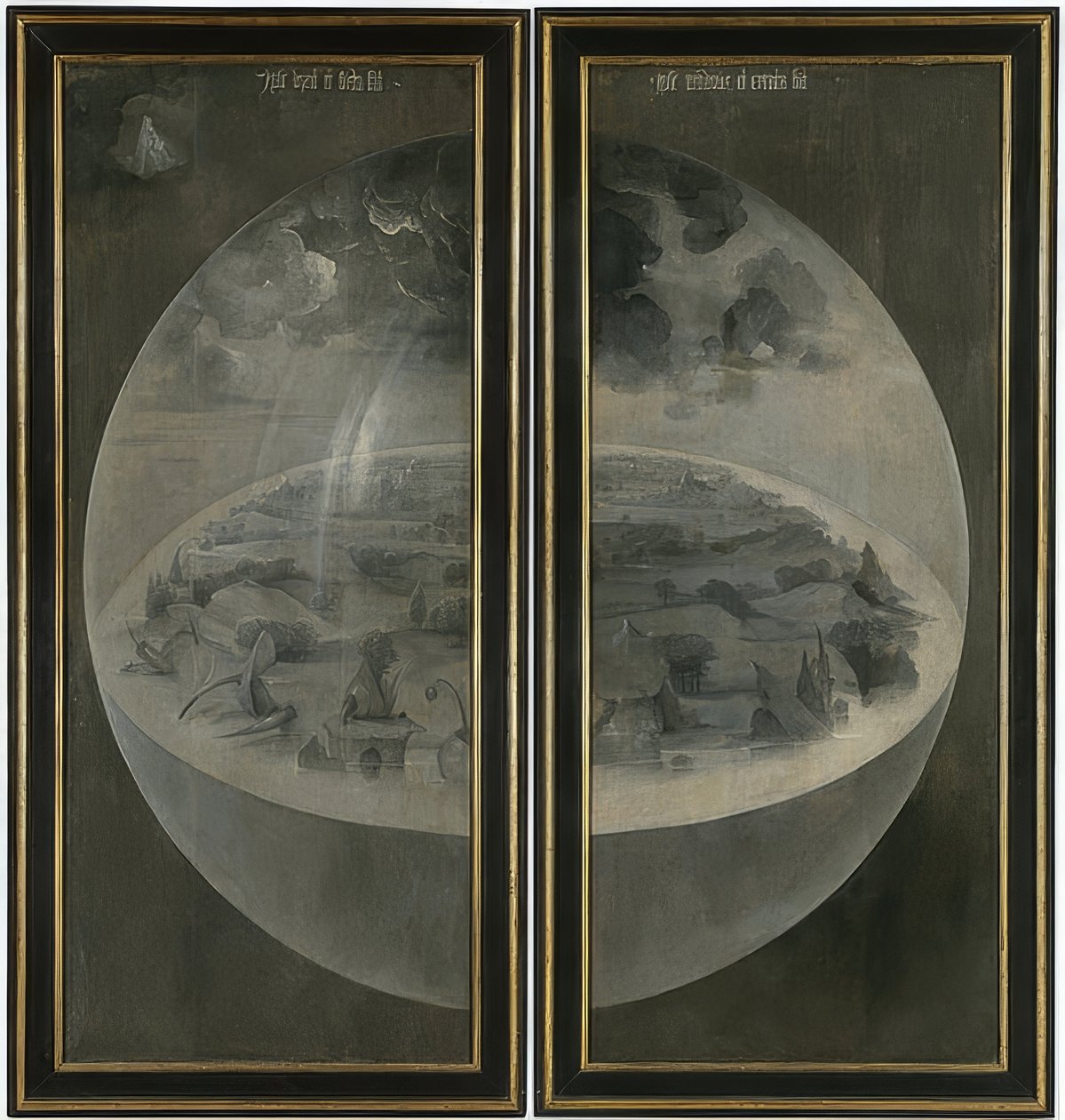 Le Jardin des délices. Triptyque, verso : La Création - Hieronymus Bosch