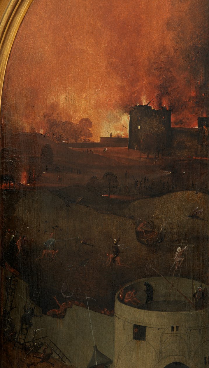 (détail) du panneau droit du Jugement Dernier - Hieronymus Bosch
