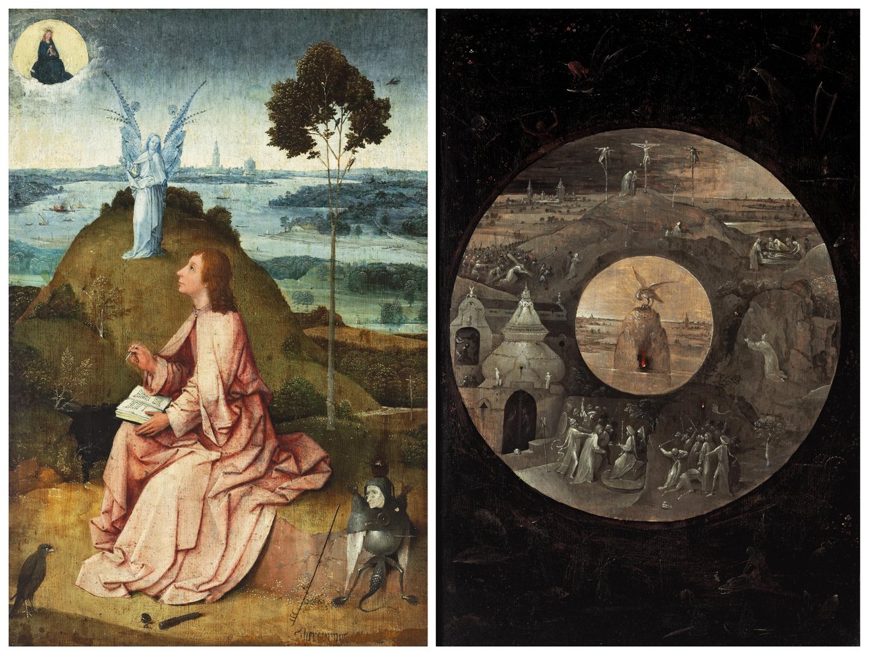 Jean à Patmos / Scènes de la Passion du Christ - Hieronymus Bosch