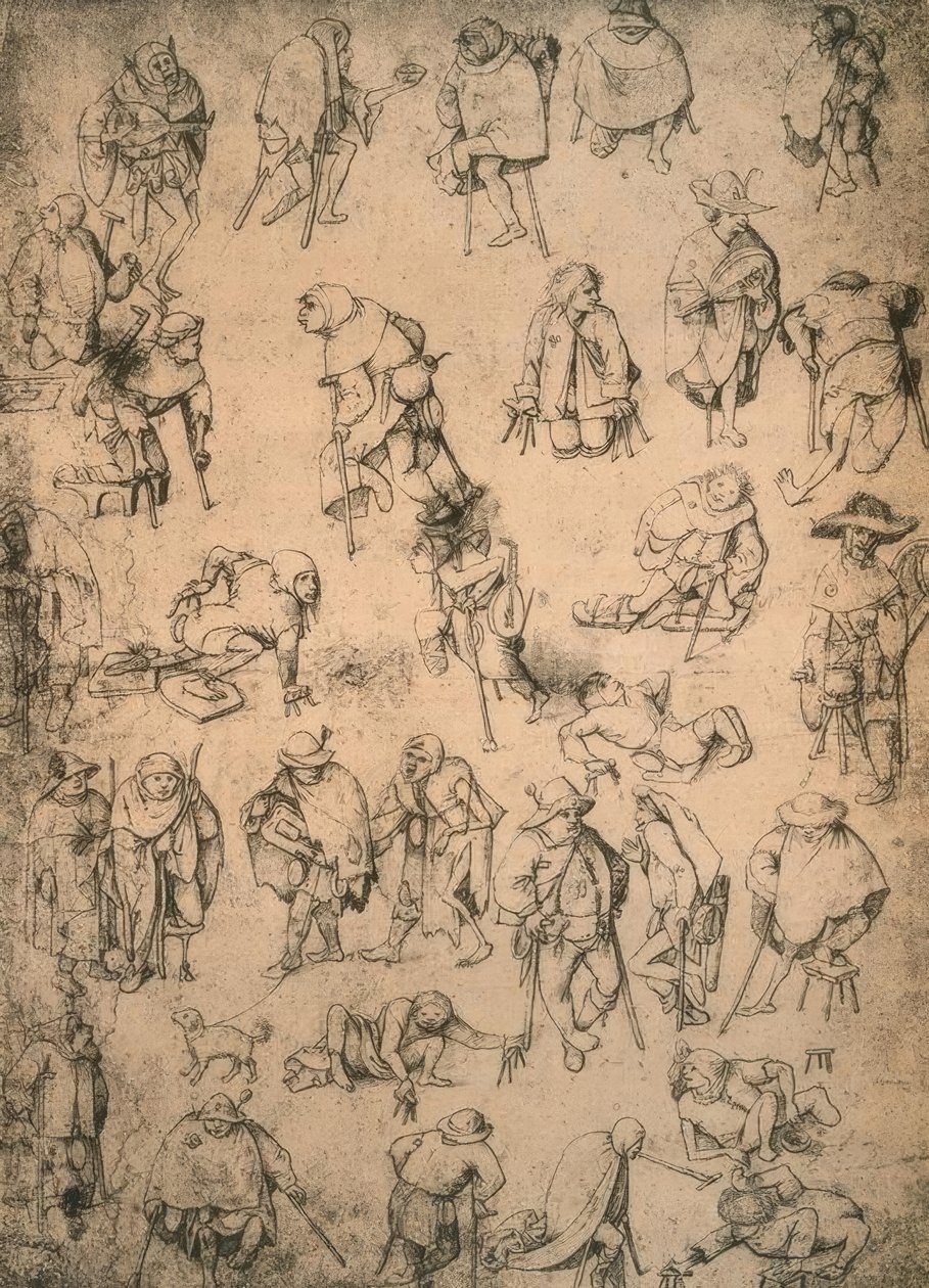 Estropiés, mendiants et musiciens de rue - Hieronymus Bosch