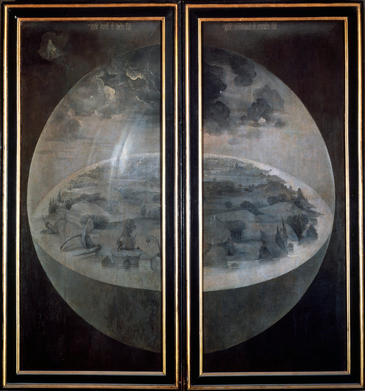 La Création du Monde, portes fermées du triptyque Le Jardin des délices, vers 1500 - Hieronymus Bosch