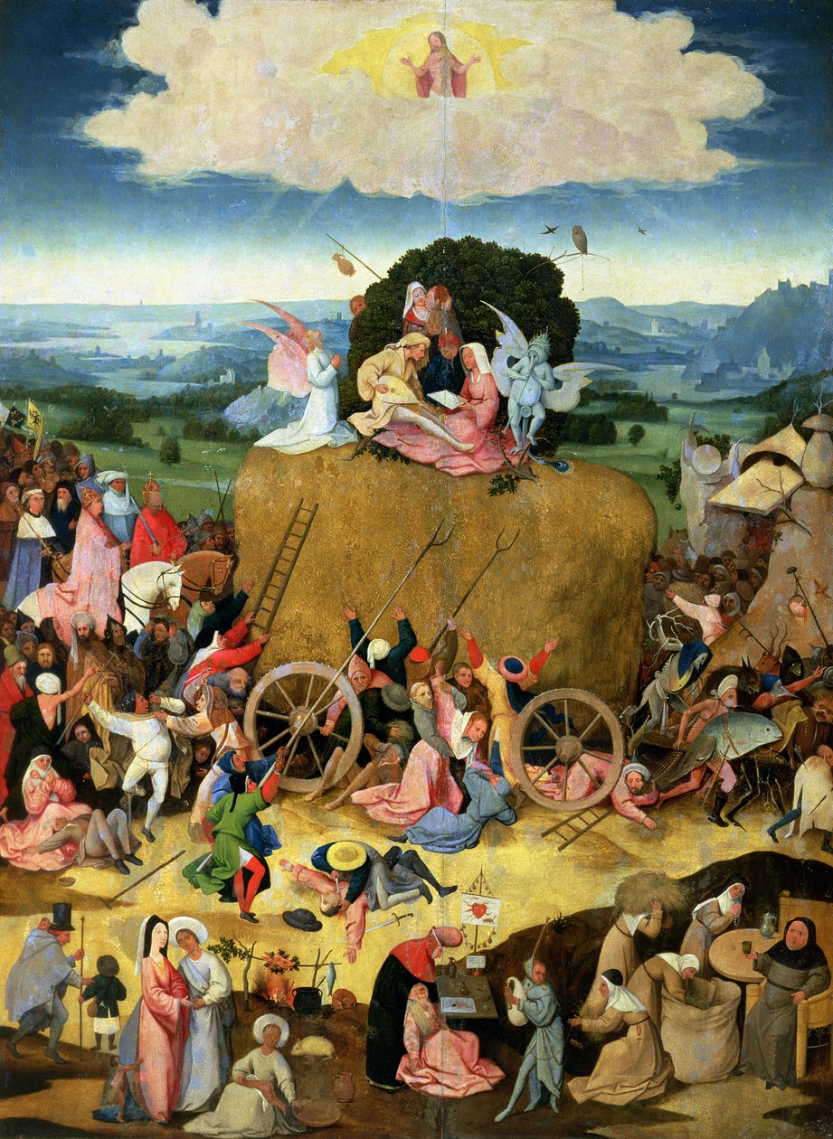 Le Chariot de foin : panneau central du triptyque, vers 1500 - Hieronymus Bosch