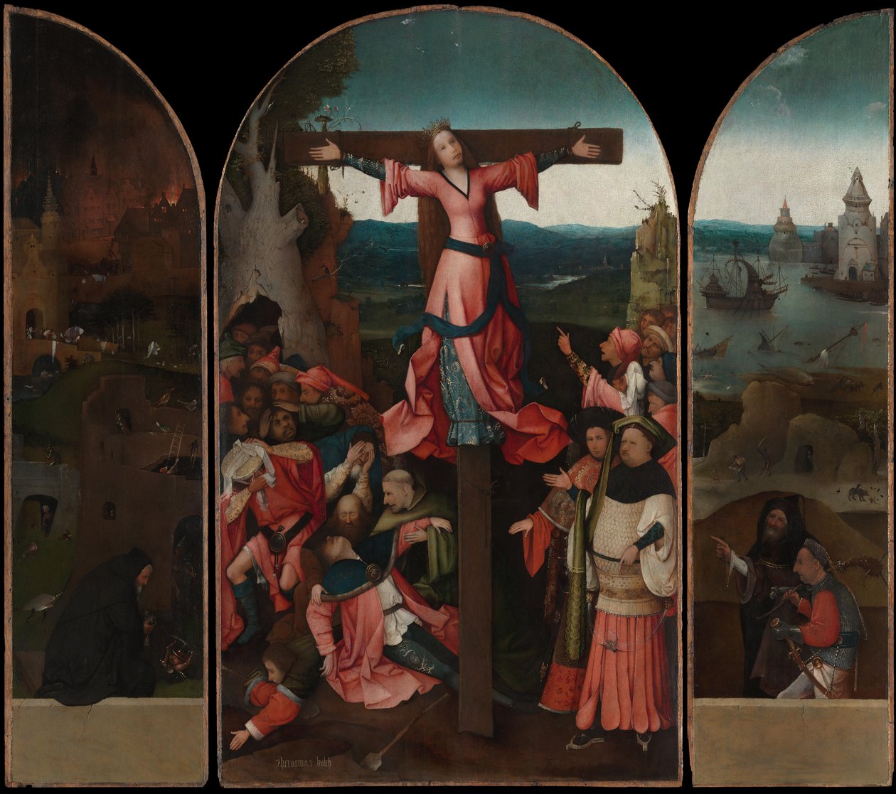 Triptyque du martyr crucifié - Hieronymus Bosch