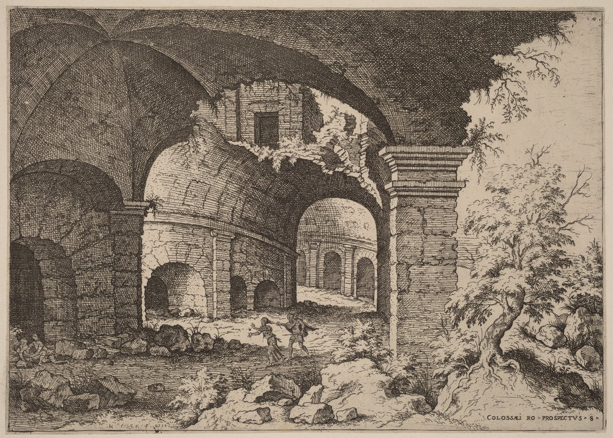 Huitième vue du Colisée - Hieronymus Cock