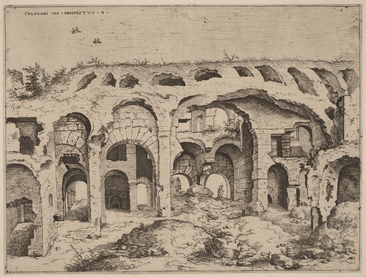 Quatrième vue du Colisée - Hieronymus Cock