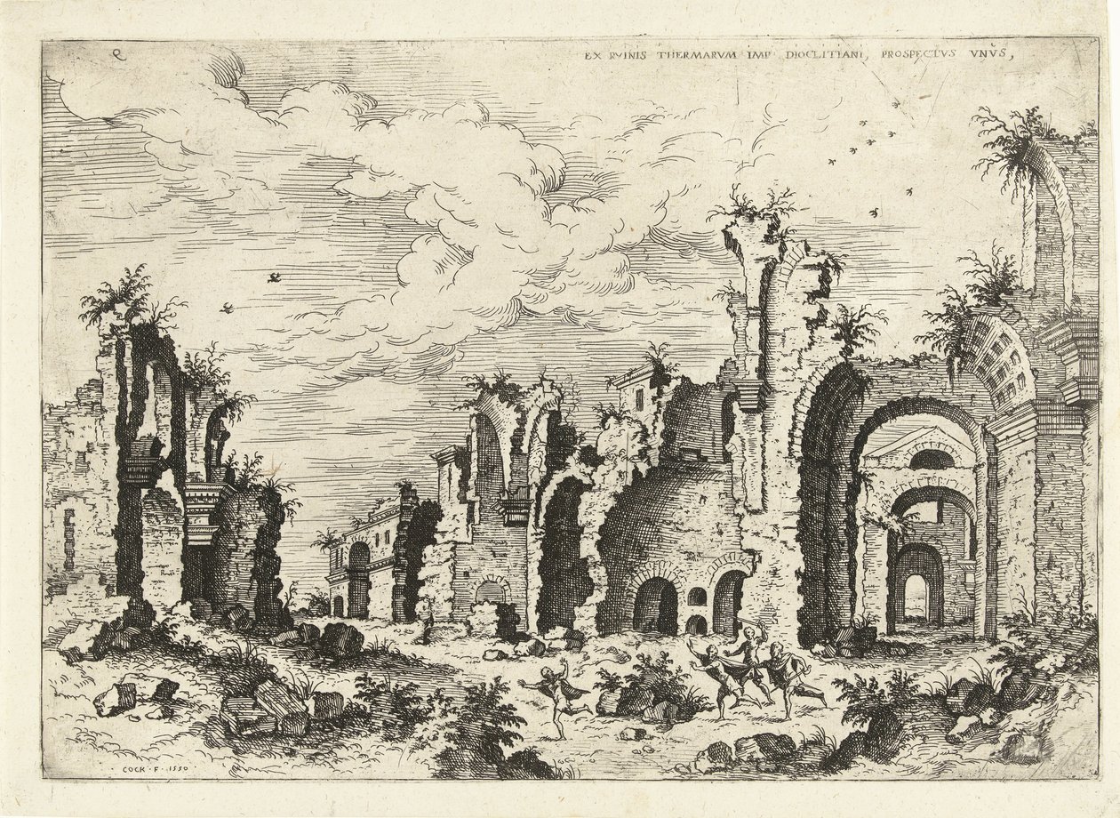 Vue des Thermes de Dioclétien - Hieronymus Cock