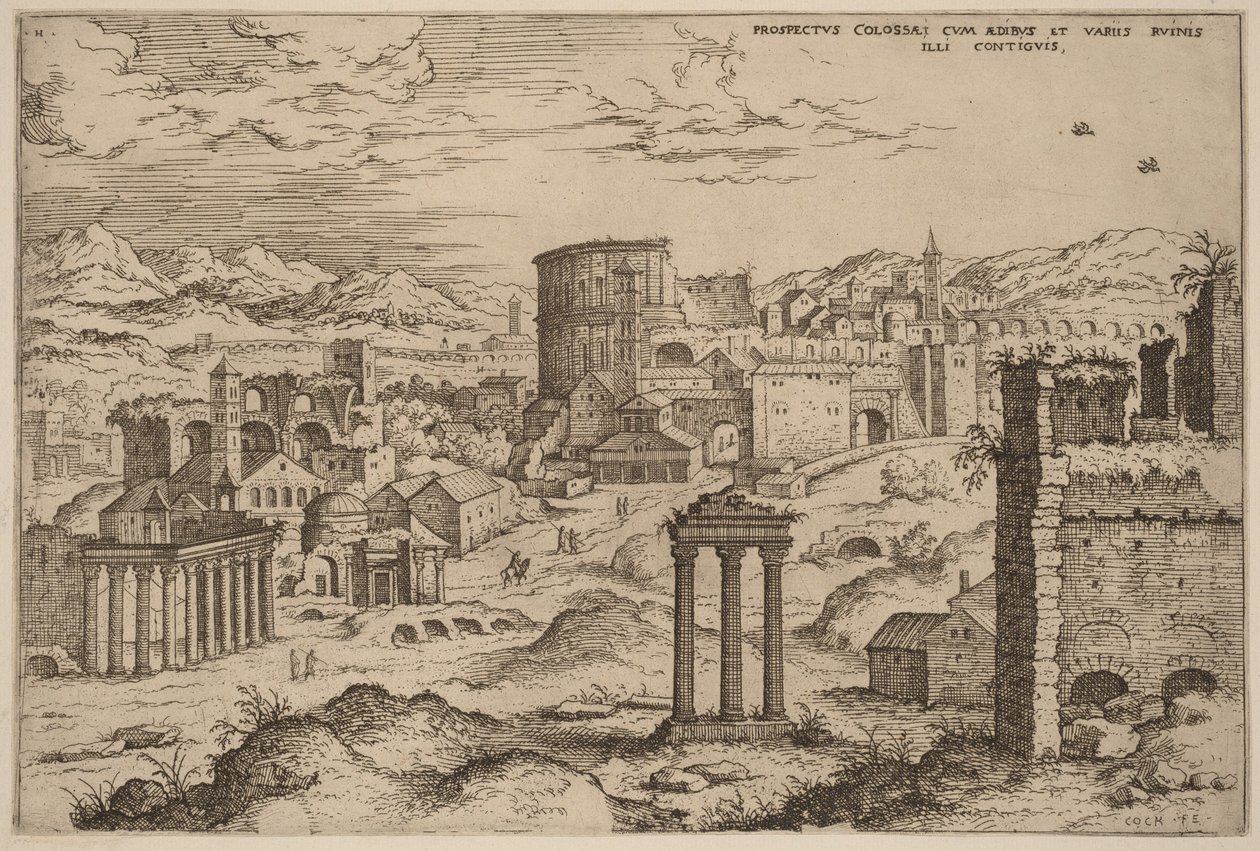 Vue du Forum - Hieronymus Cock