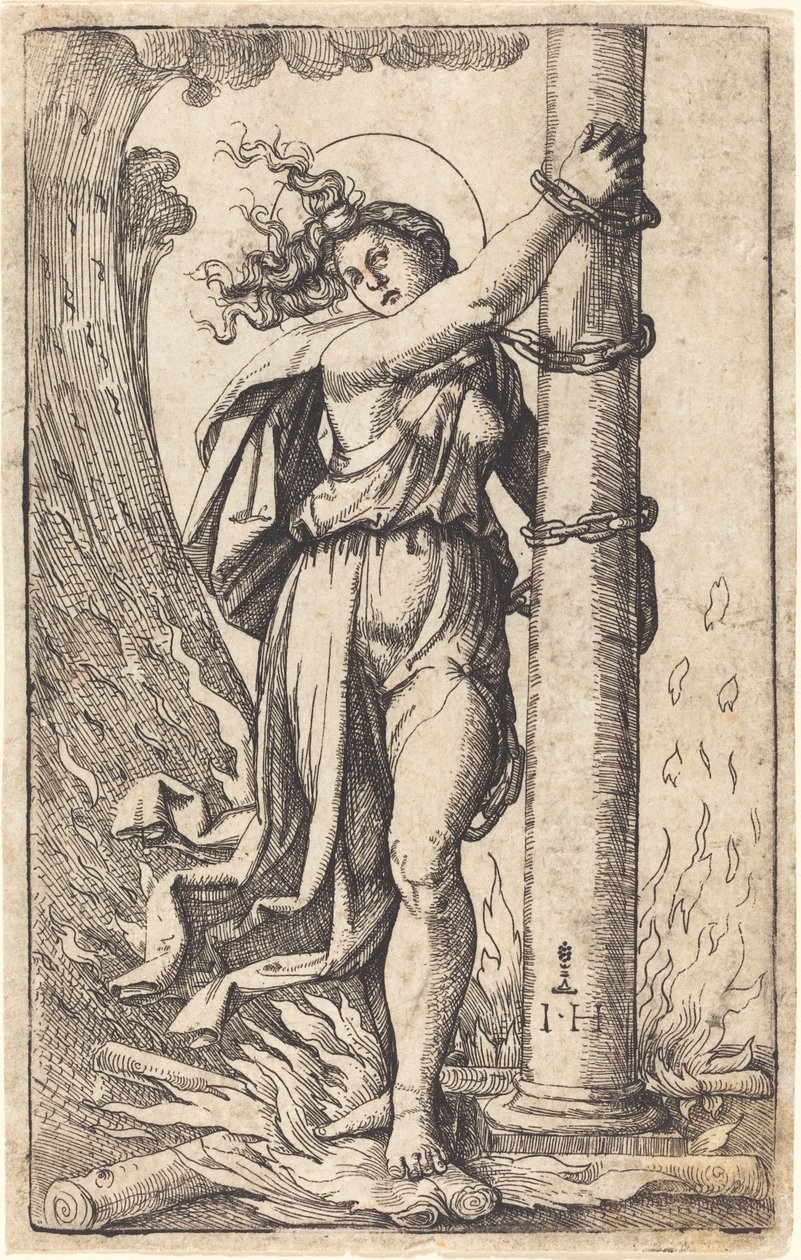 Fortitude - Hieronymus Hopfer after Marcantonio Raimondi
