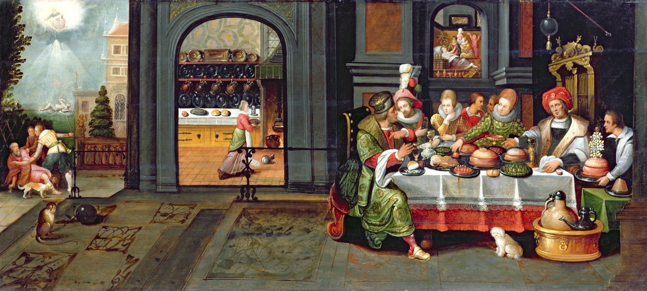 Lazare dans la maison de l