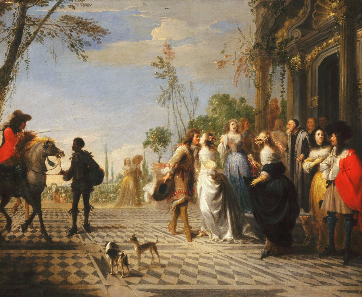 La parabole du fils prodigue - Le fils prodigue quittant la maison - Hieronymus Janssens